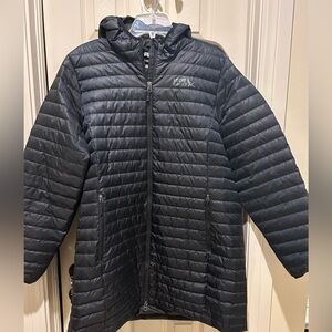 Eddie Bauer Women's Black Microlight Down Parka